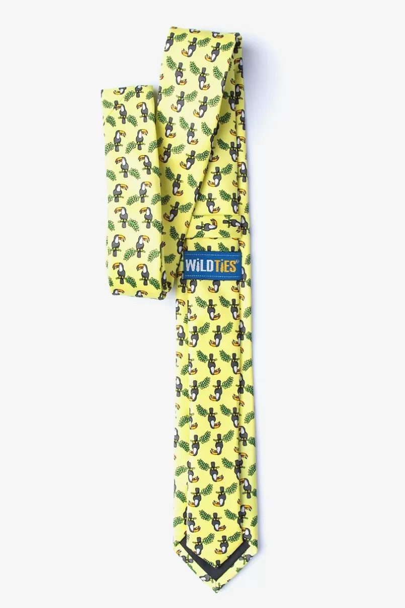 Ties Toucans Skinny Tie Yellow Outlet