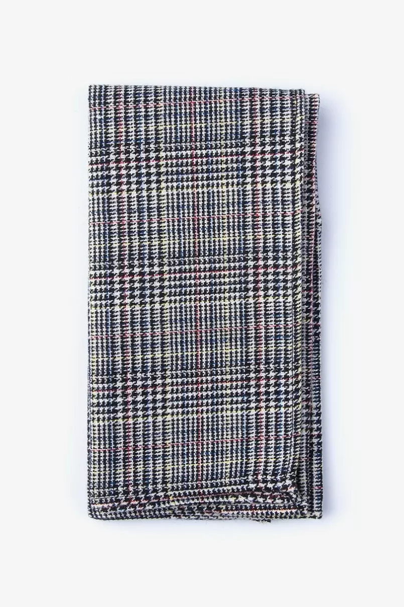 Ties Travon Navy Blue Pocket Square Shop
