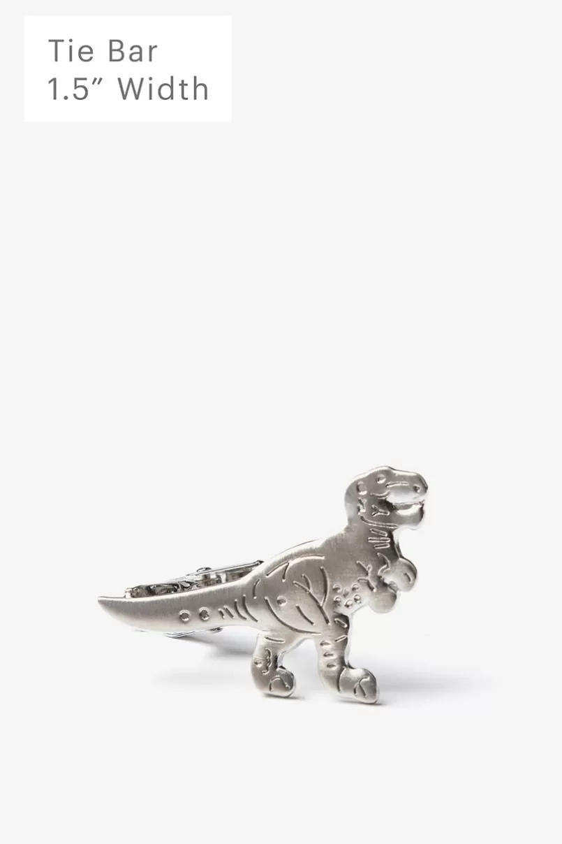 Ties T-Rex Silver Tie Bar Online