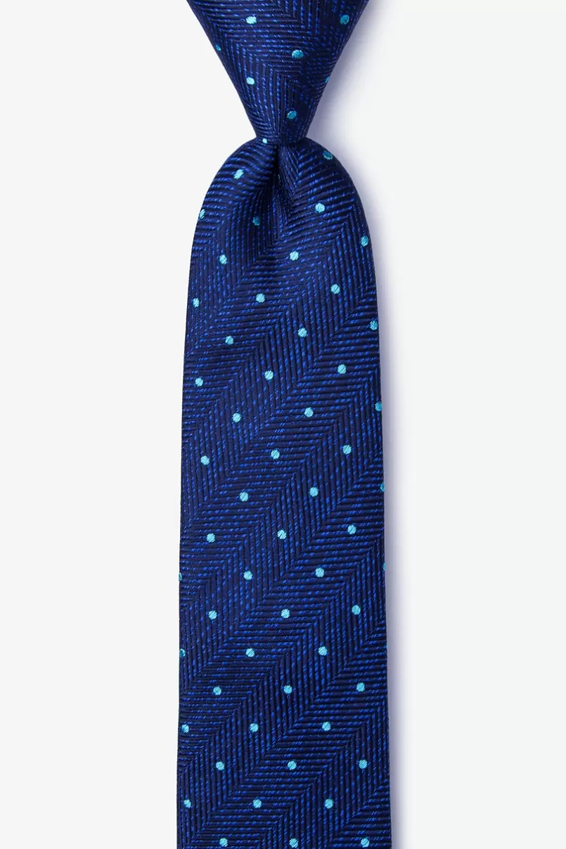 Ties Tully Navy Blue Skinny Tie NavyBlue Sale