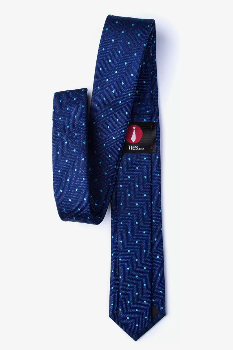 Ties Tully Navy Blue Skinny Tie NavyBlue Sale
