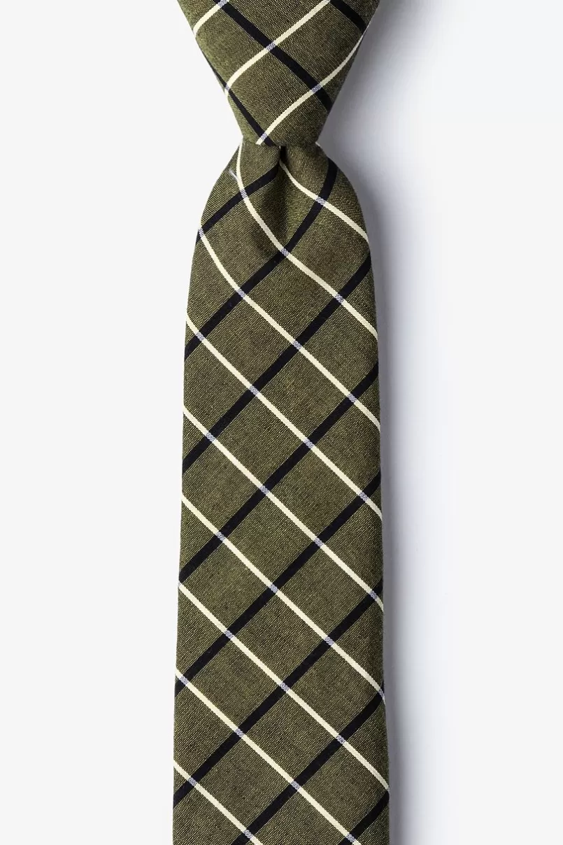 Ties Tuscon Skinny Tie Olive Best