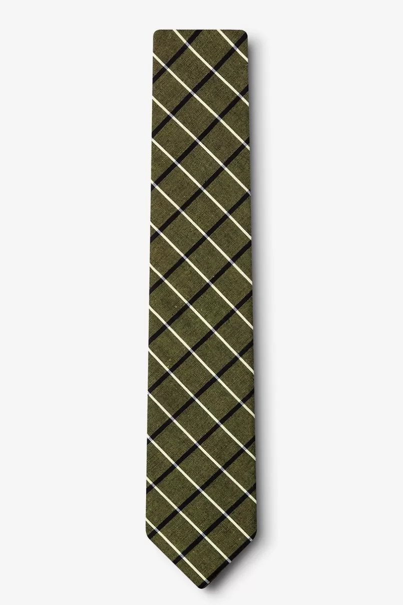Ties Tuscon Skinny Tie Olive Best