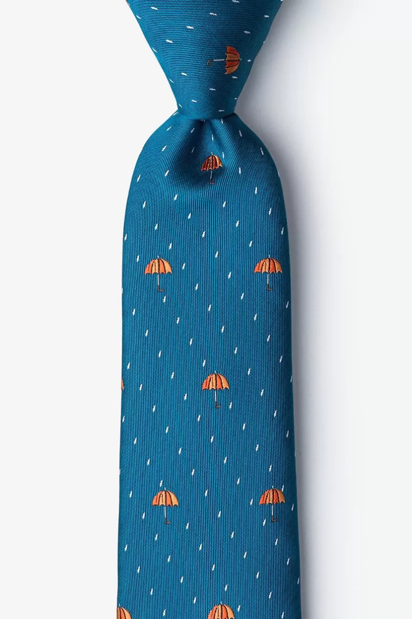 Ties Umbrellas Extra Long Tie Blue Clearance