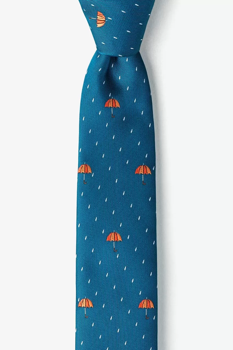 Ties Umbrellas Skinny Tie Blue Store