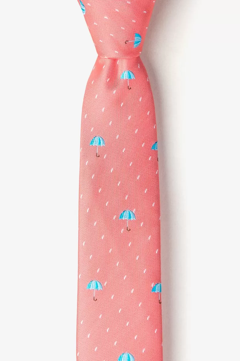 Ties Umbrellas Skinny Tie Coral Store