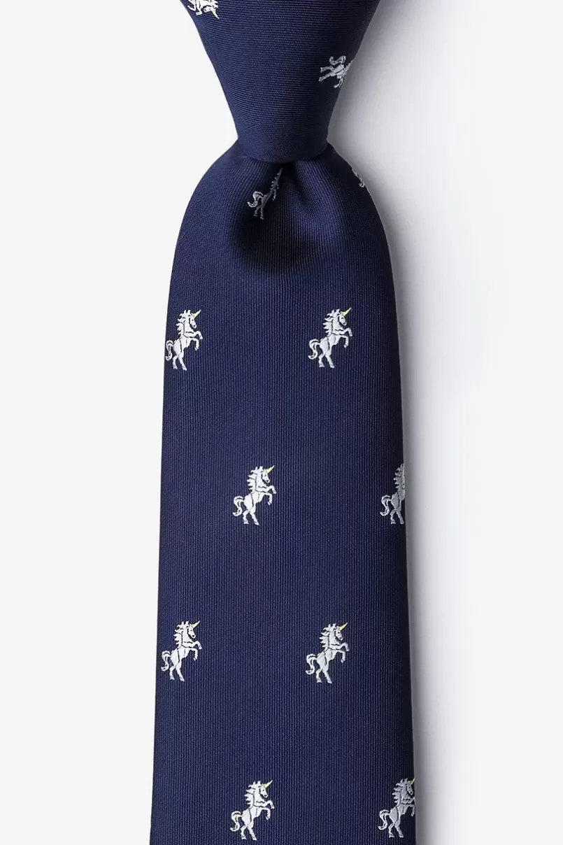 Ties Unicorns Navy Blue Tie Best Sale