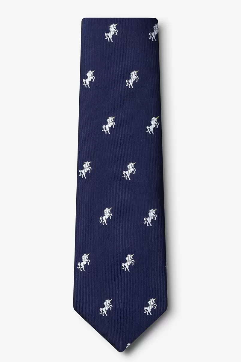 Ties Unicorns Navy Blue Tie Best Sale