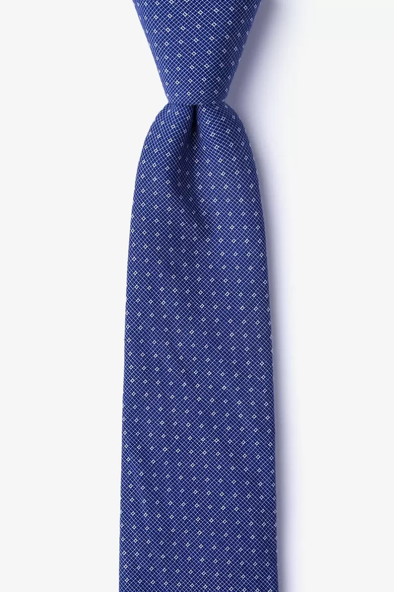 Ties Union Navy Blue Skinny Tie Fashion
