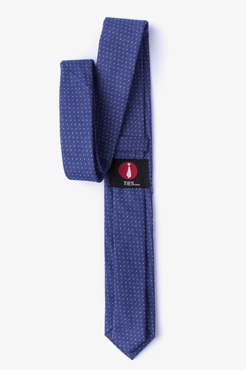 Ties Union Navy Blue Skinny Tie Fashion