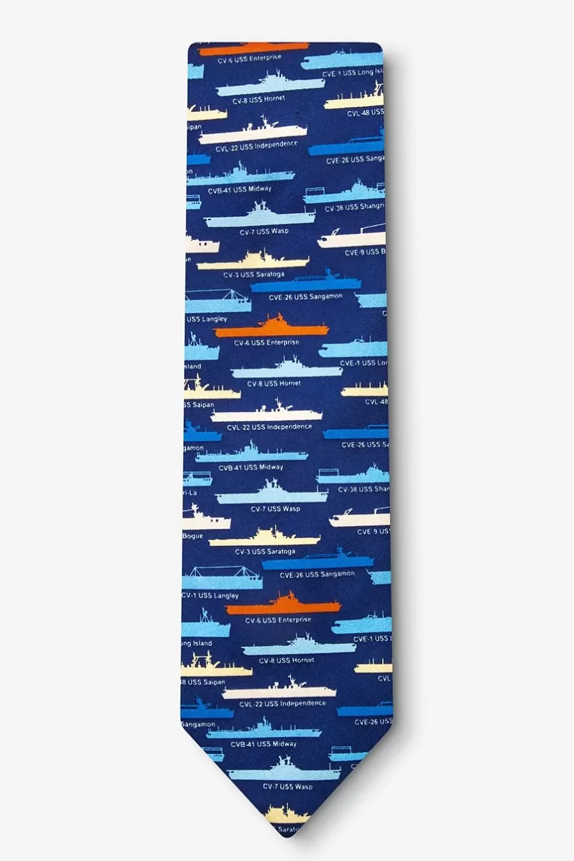 Ties U.S. Aircraft Carriers Navy Blue Tie NavyBlue Best