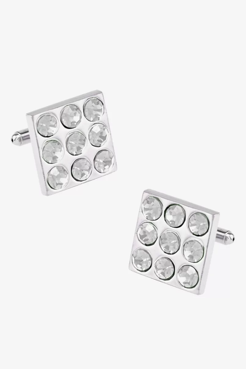 Ties Vegas Gemstone White Cufflinks Fashion