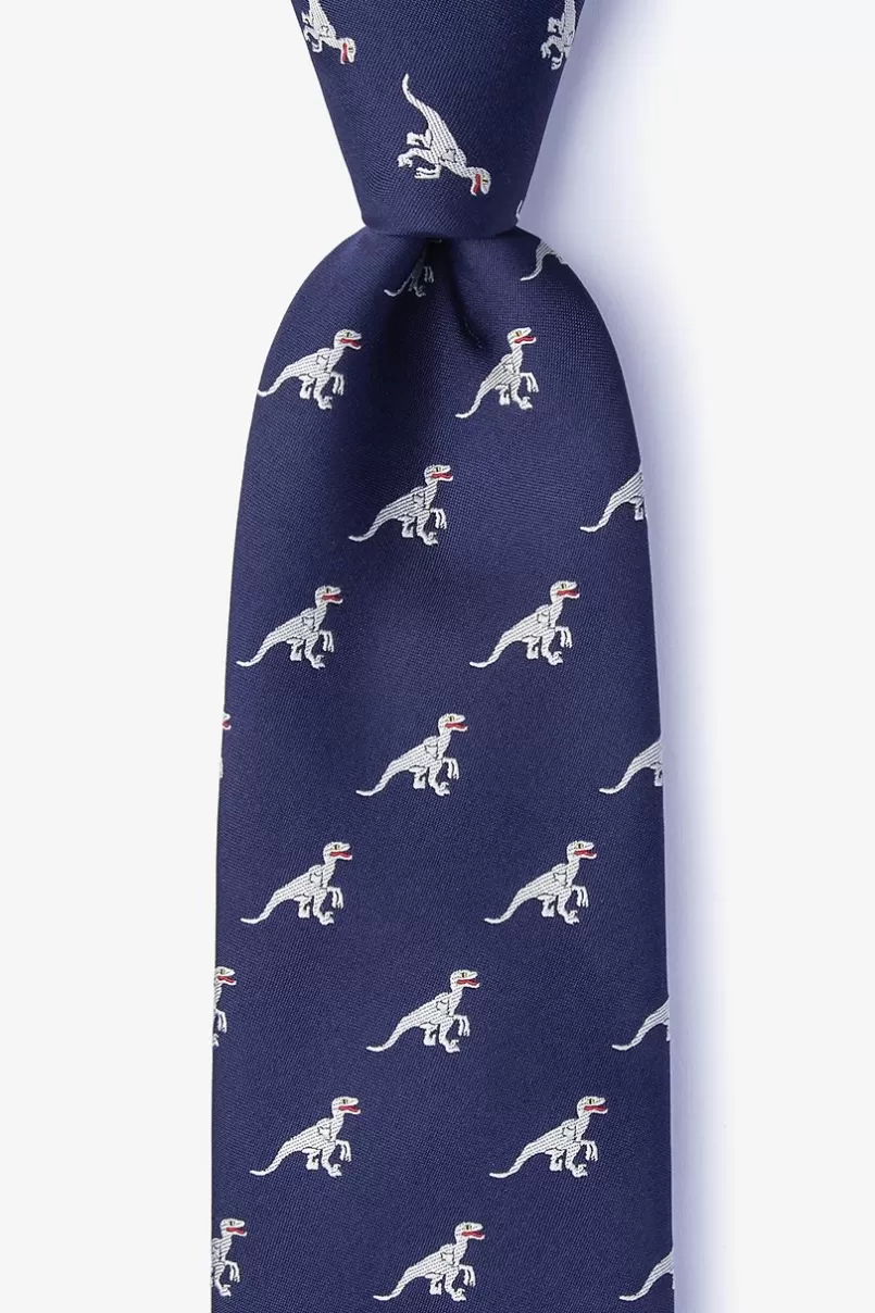 Ties Velociraptor Navy Blue Tie Discount