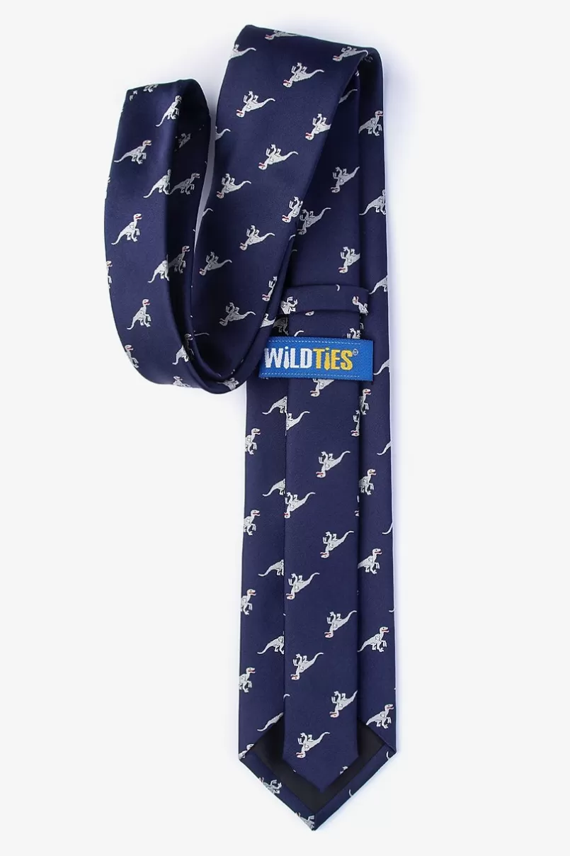 Ties Velociraptor Navy Blue Tie Discount