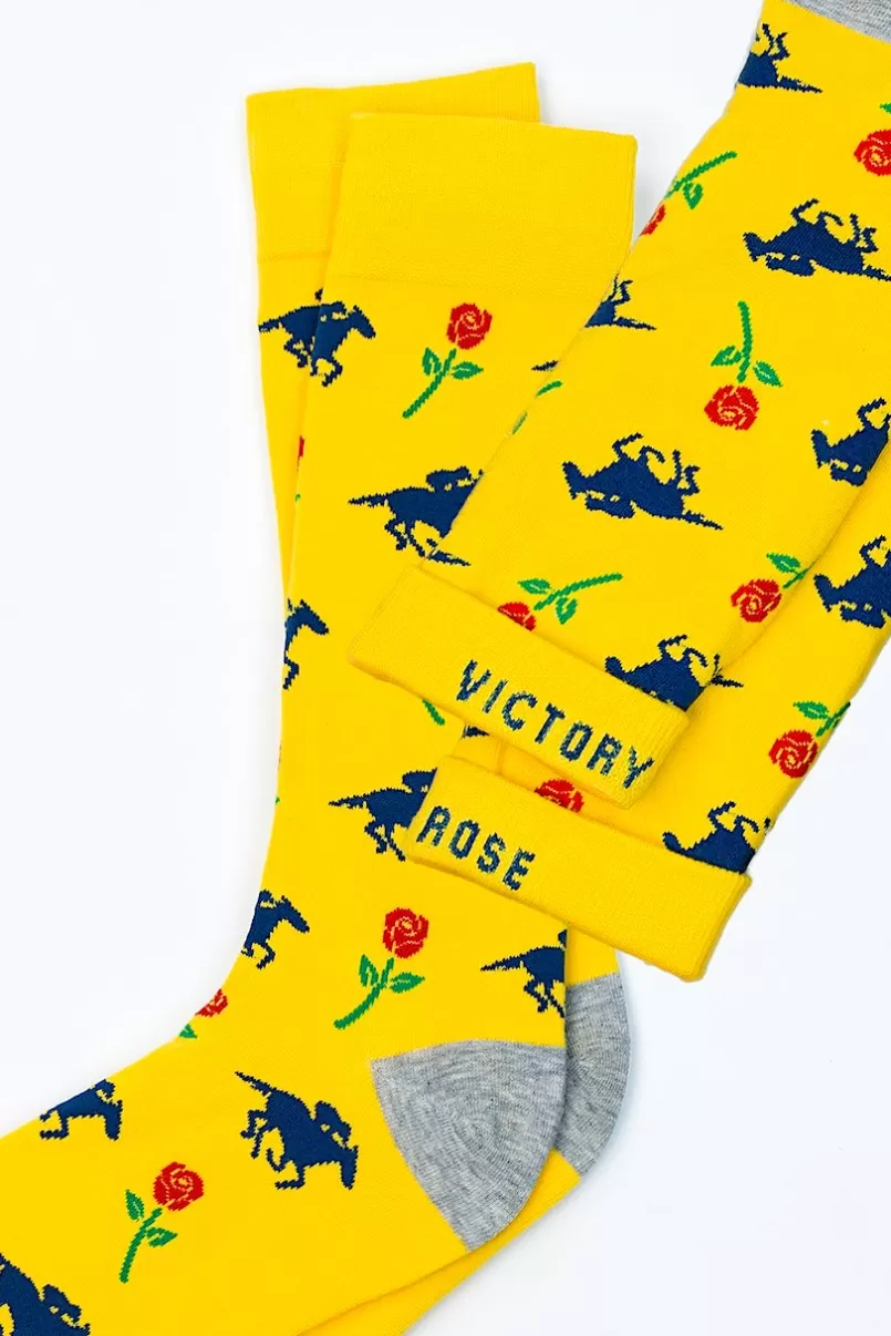 Ties Victory Rose Yellow Sock Best