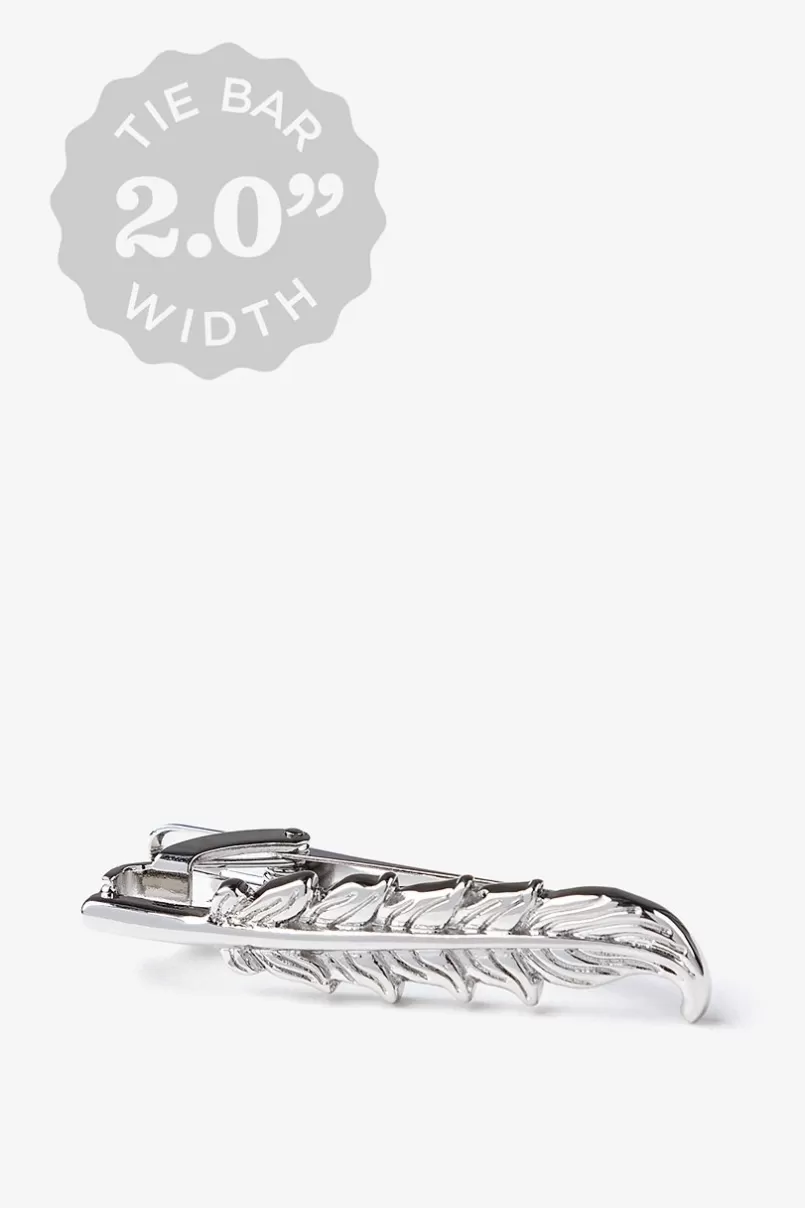 Ties Vintage Feather Silver Tie Bar Shop