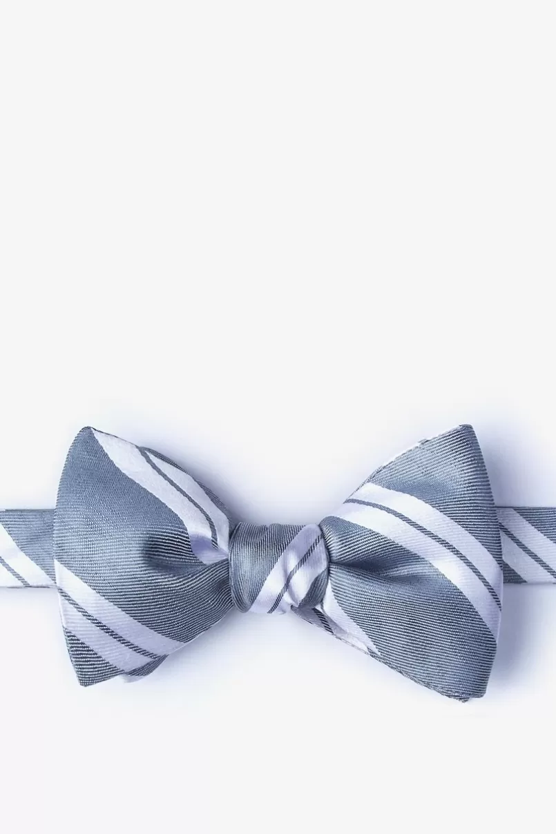 Ties Wales Gray Self-Tie Bow Tie Best Sale