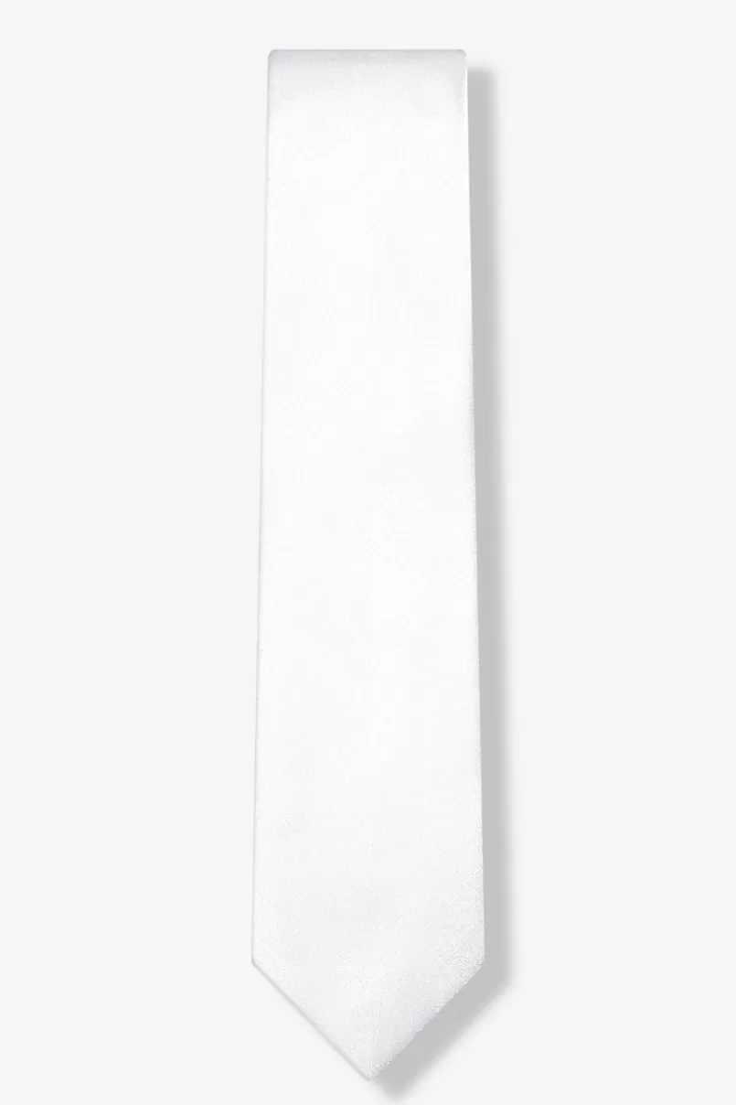 Ties Wedding Day White 2.25" Skinny Tie WeddingDayWhite Clearance