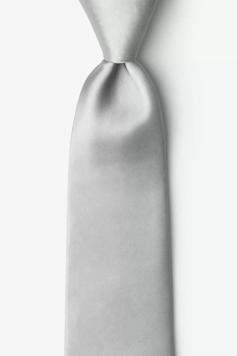Ties Wedding Silver Extra Long Tie WeddingSilver Online