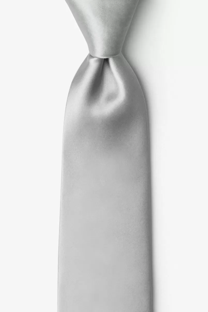 Ties Wedding Silver Tie For Boys WeddingSilver Discount