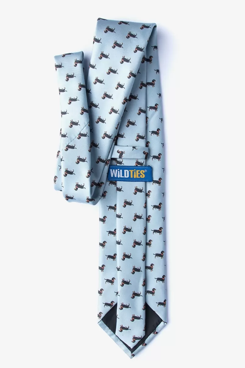 Ties Weiner Dogs Extra Long Tie Gray New
