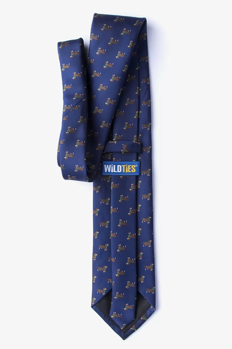 Ties Weiner Dogs Navy Blue Extra Long Tie NavyBlue Outlet