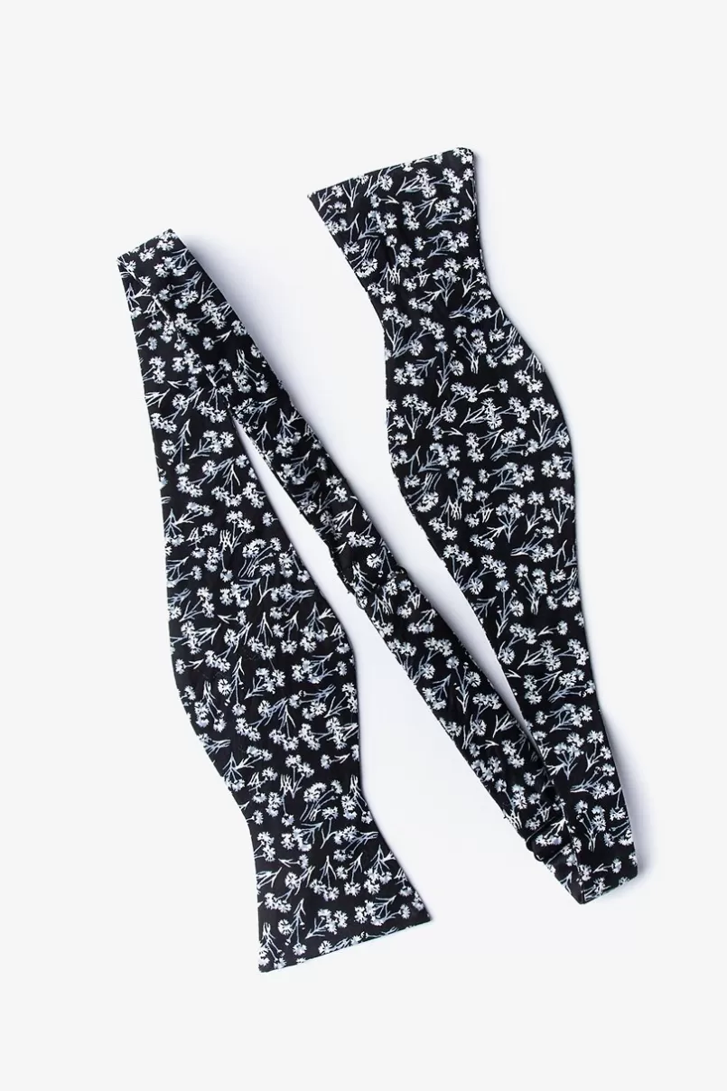 Ties Welch Black Self-Tie Bow Tie Discount