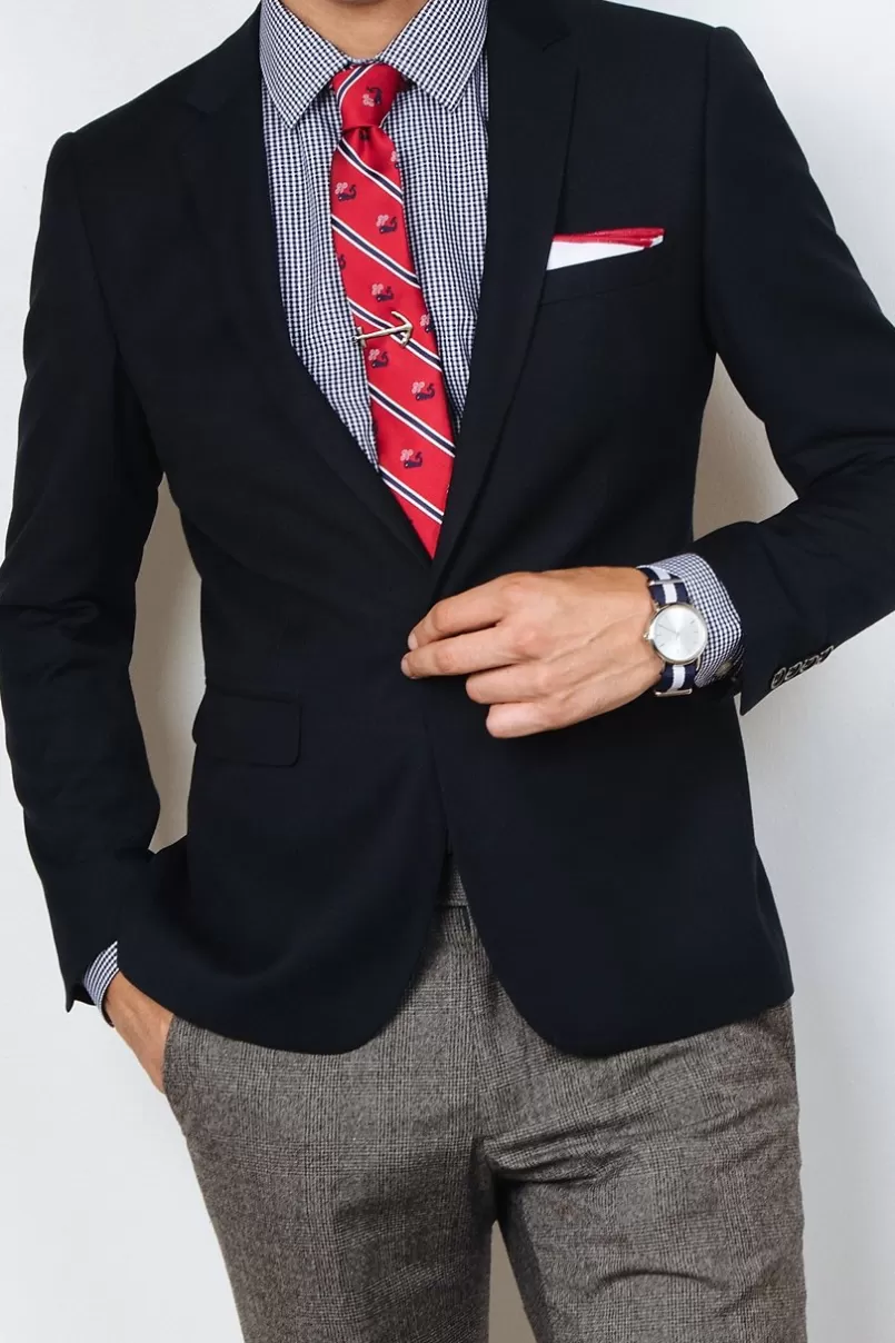 Ties Whales Red Skinny Tie New