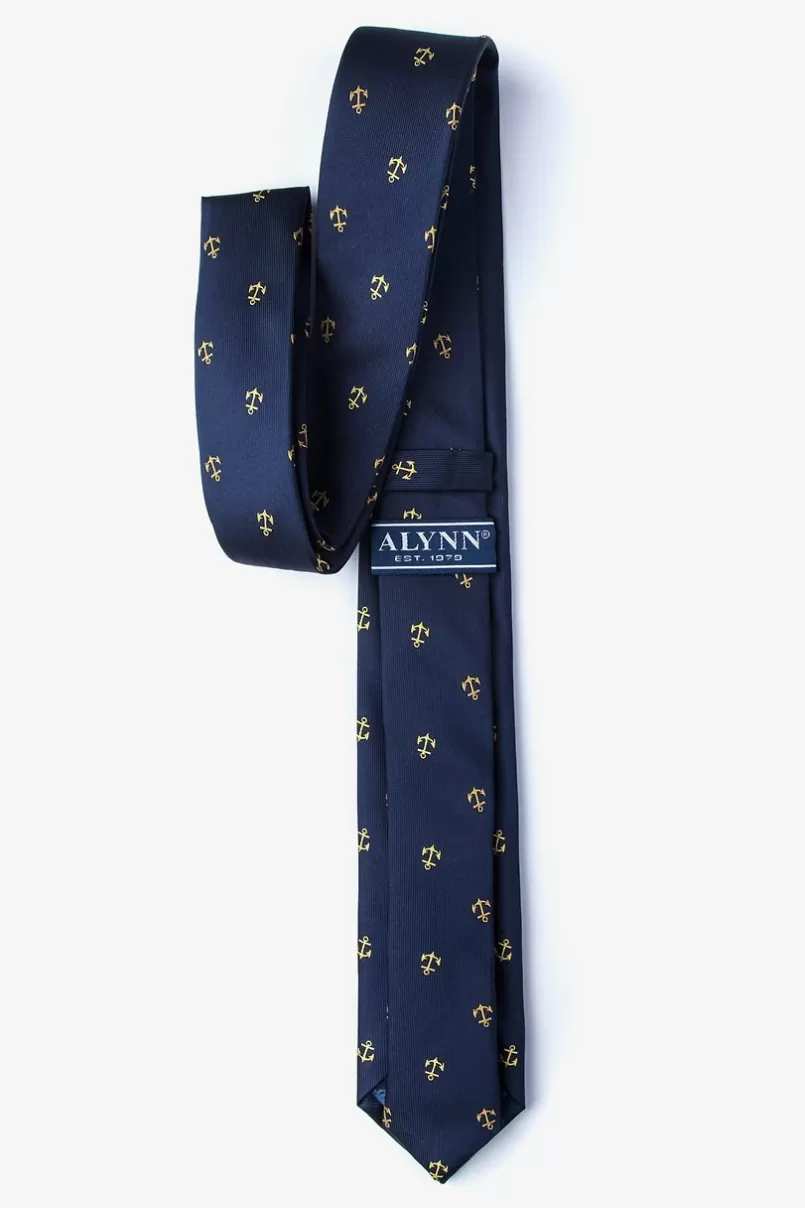 Ties What's the Holdup? Navy Blue Skinny Tie Sale