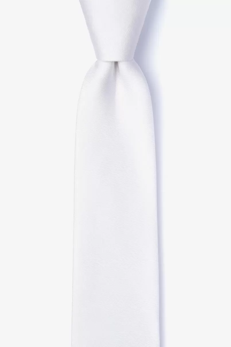 Ties Skinny Tie White Hot