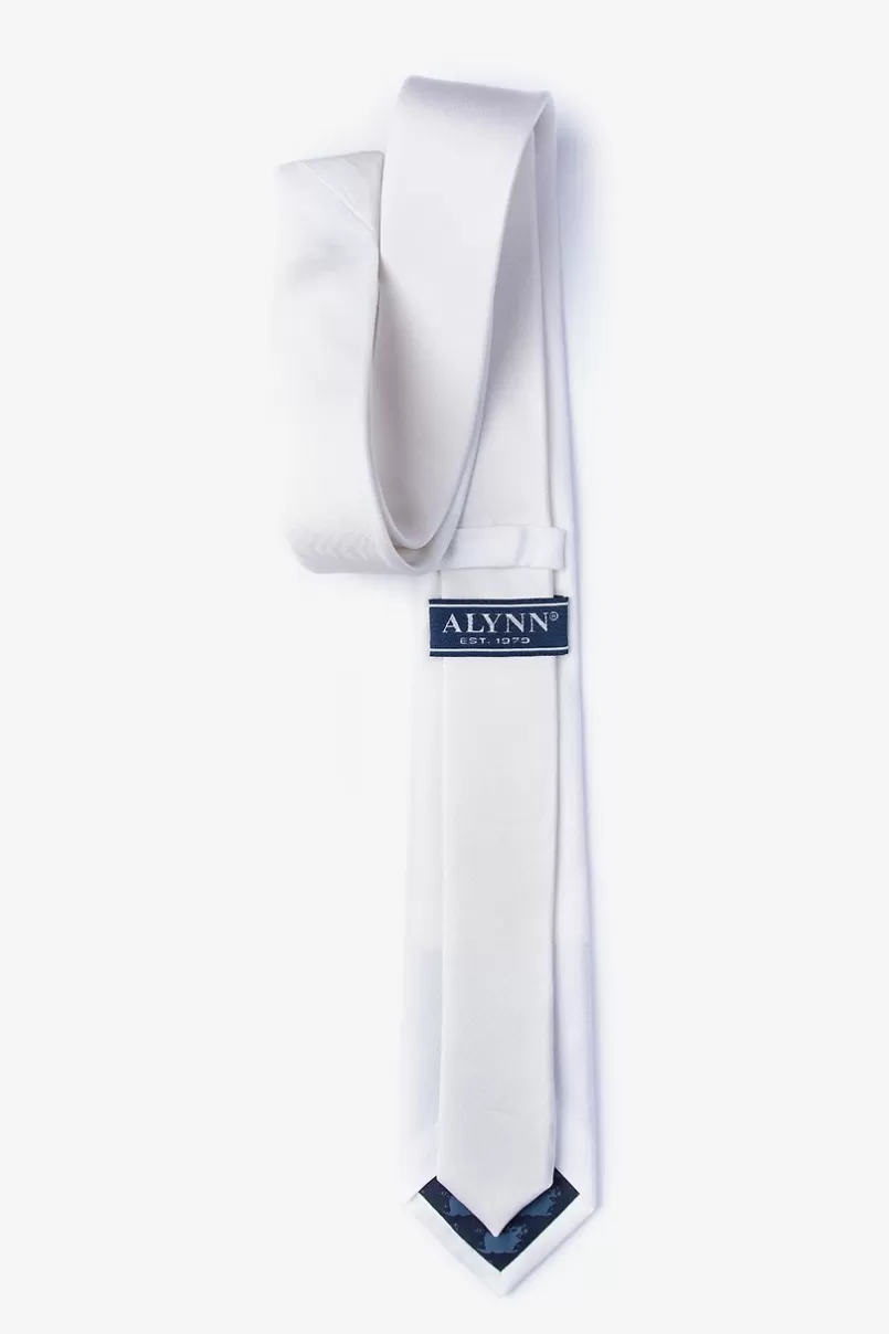 Ties Skinny Tie White Hot