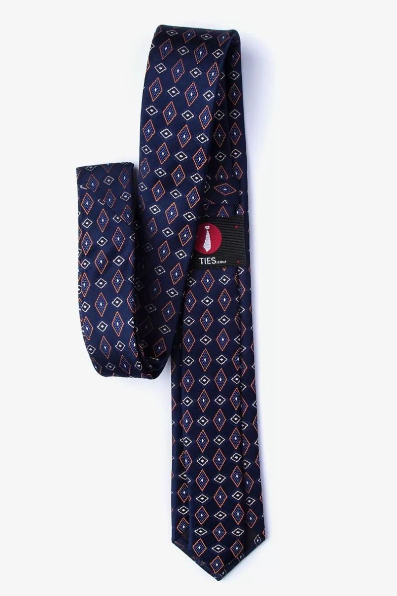 Ties Willow Skinny Tie Orange Shop