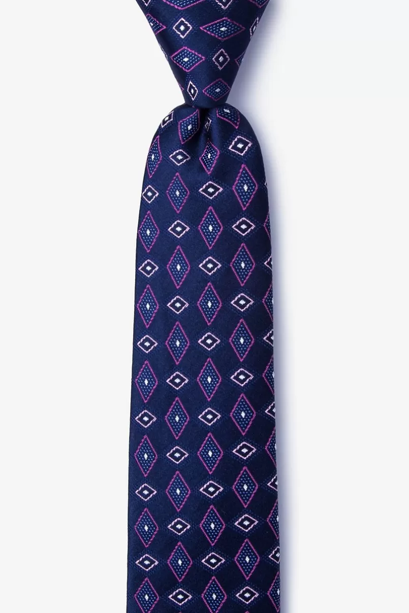 Ties Willow Skinny Tie Pink Hot