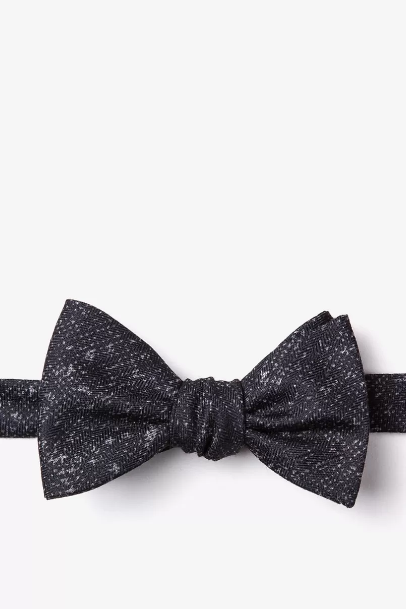 Ties Wilsonville Self-Tie Bow Tie Charcoal Sale