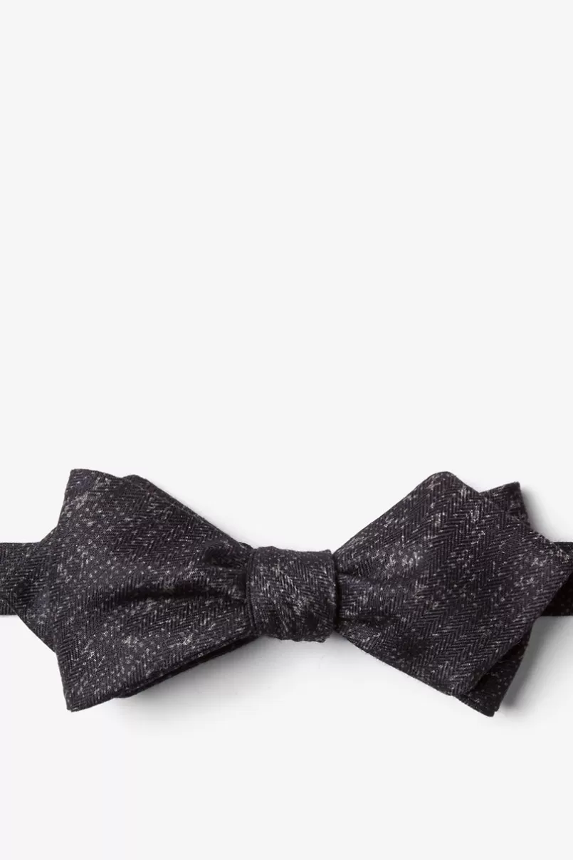 Ties Wilsonville Diamond Tip Bow Tie Gray Outlet