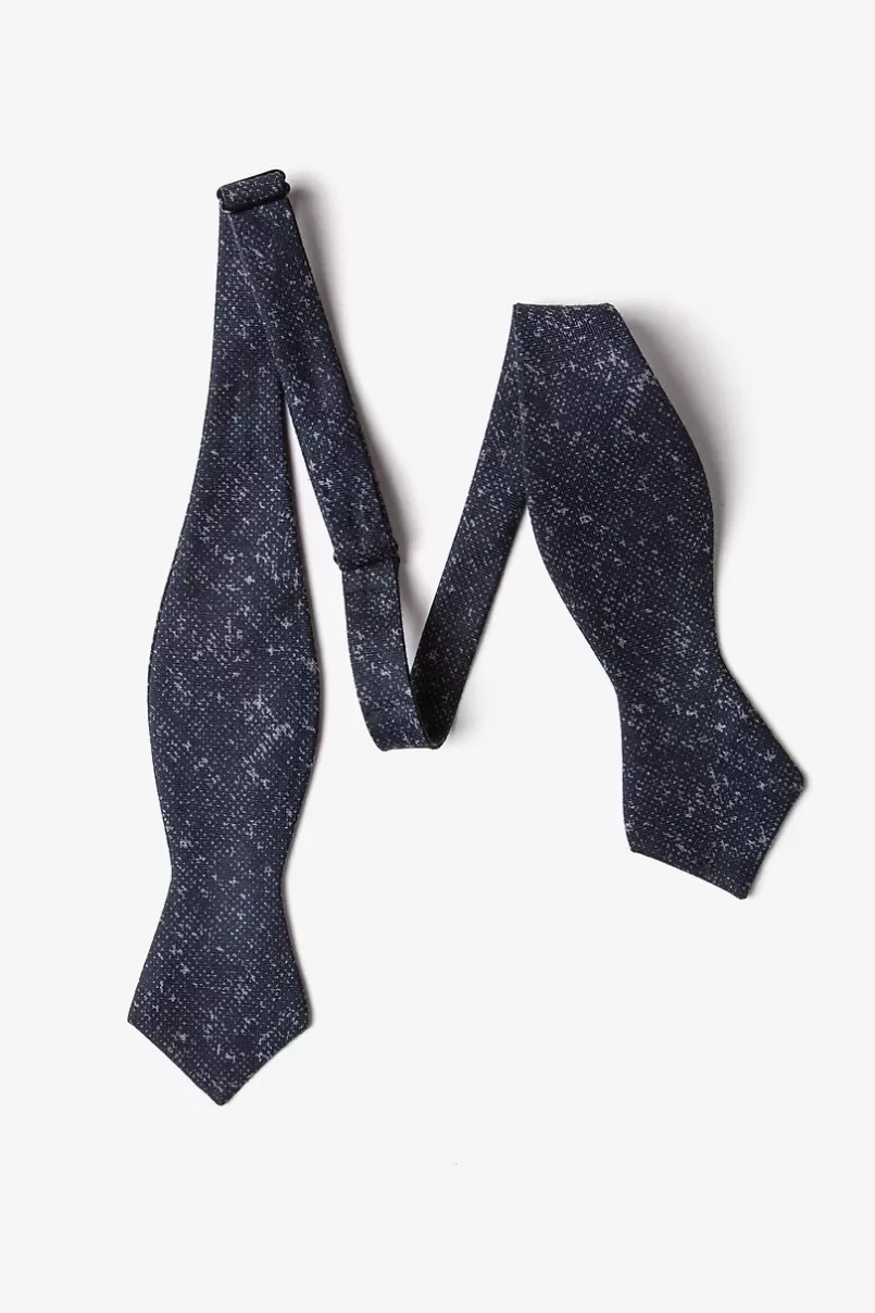 Ties Wilsonville Navy Blue Diamond Tip Bow Tie NavyBlue Cheap