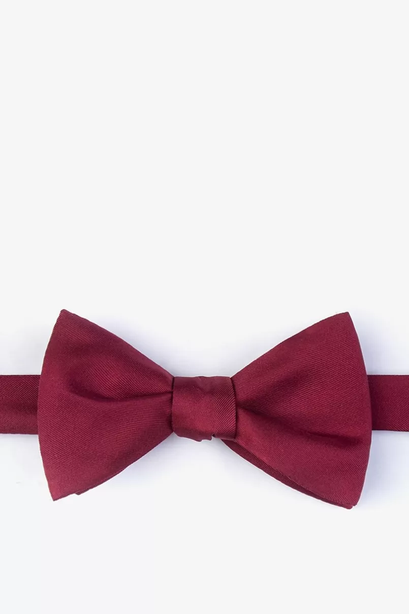 Ties Self-Tie Bow Tie Wine Discount