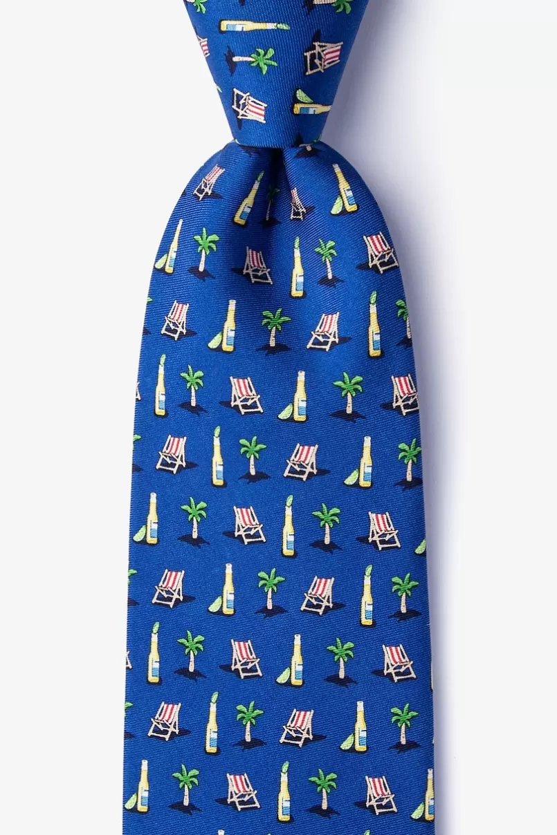 Ties Wish You Were Beer Navy Blue Tie Best Sale