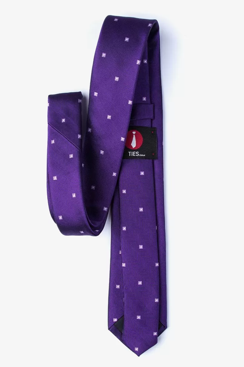 Ties Wooley Skinny Tie Purple Store