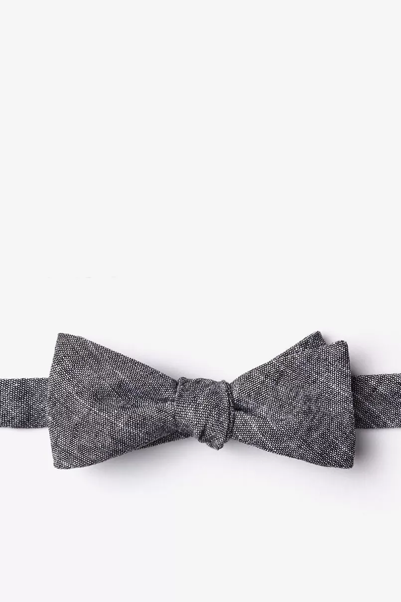 Ties Wortham Skinny Bow Tie Black Clearance