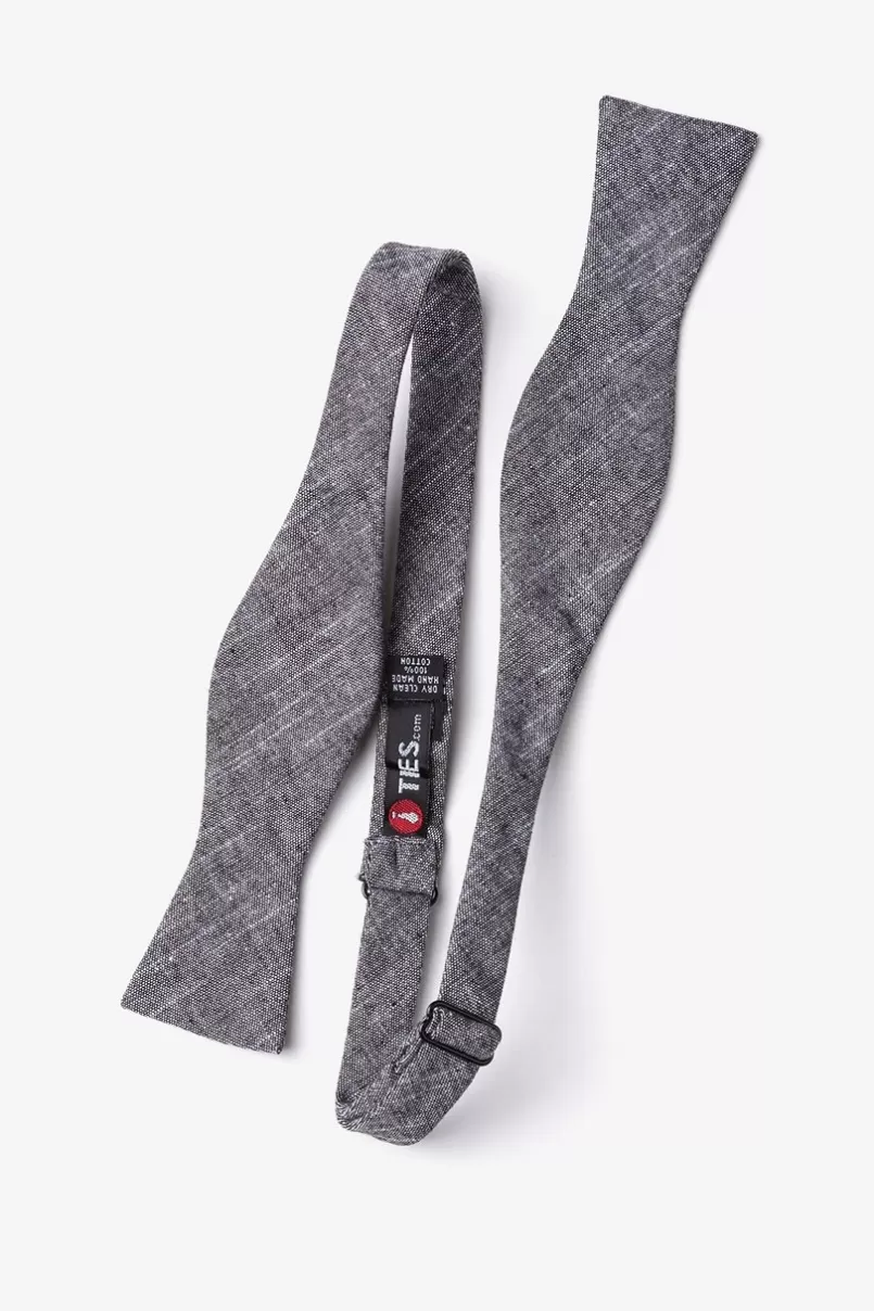 Ties Wortham Skinny Bow Tie Black Clearance