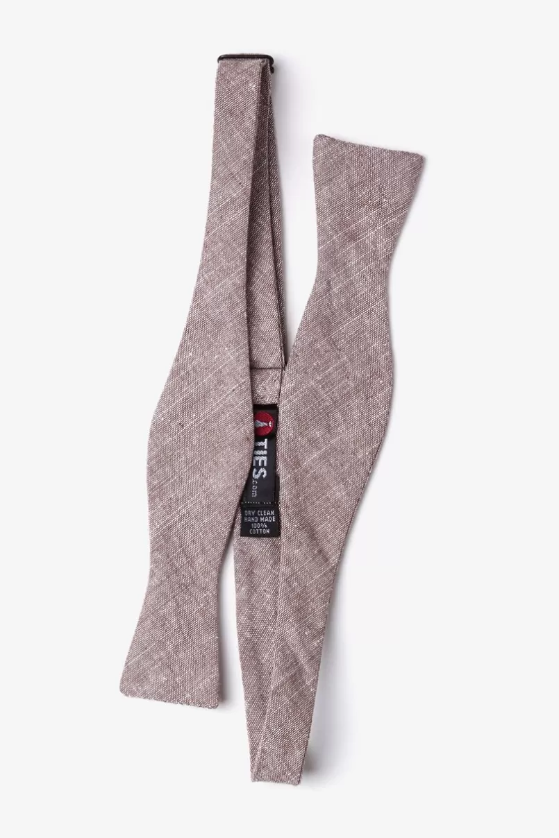 Ties Wortham Skinny Bow Tie Brown Best Sale