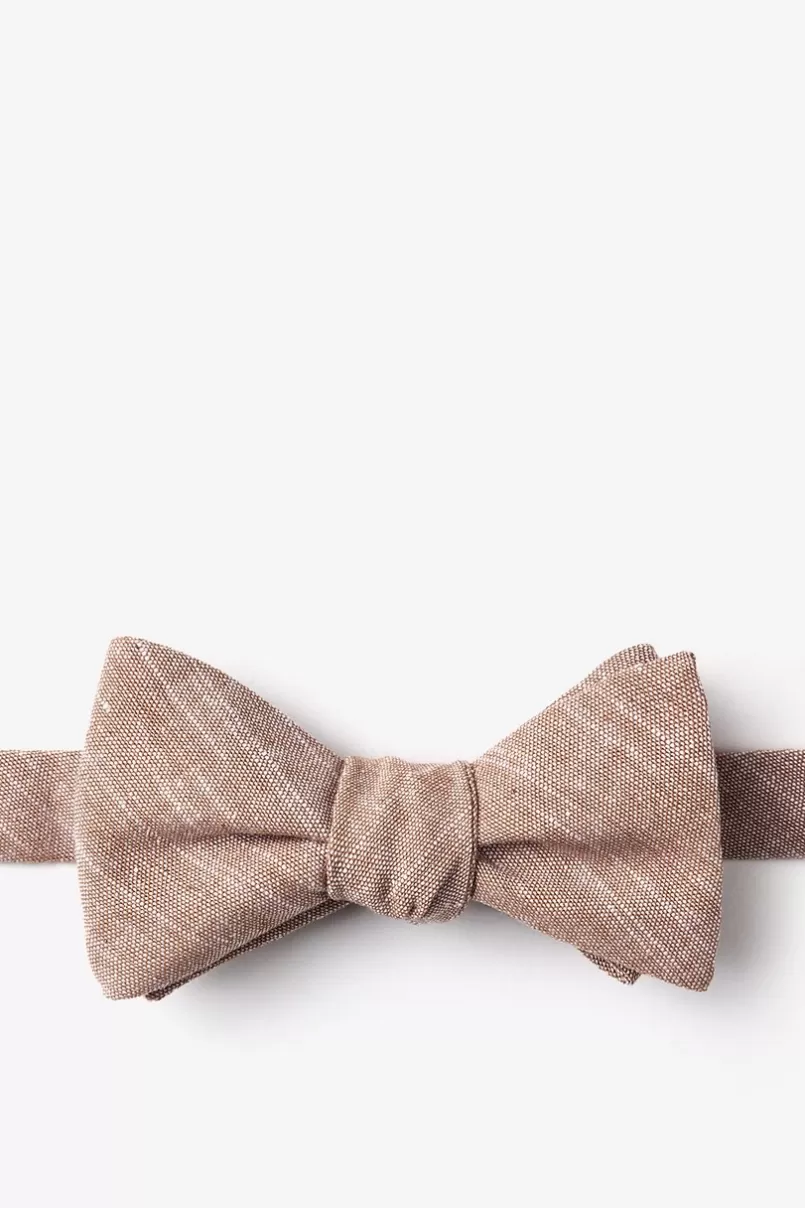 Ties Wortham Orange Self-Tie Bow Tie Store