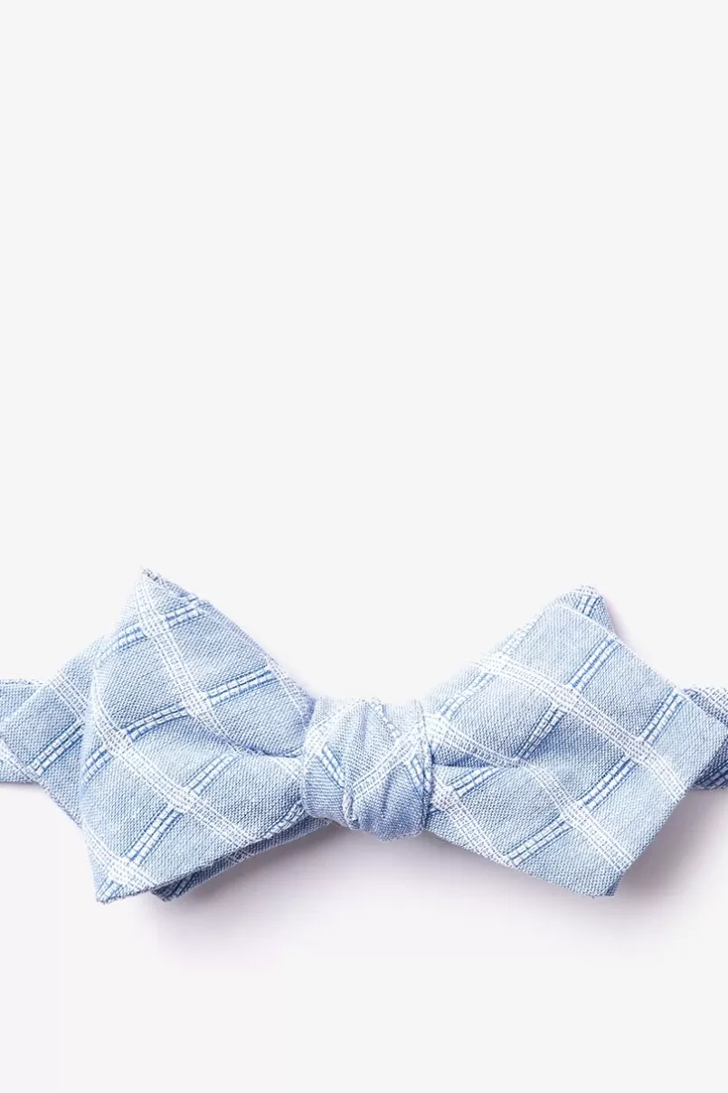 Ties Yakima Light Blue Diamond Tip Bow Tie LightBlue Shop
