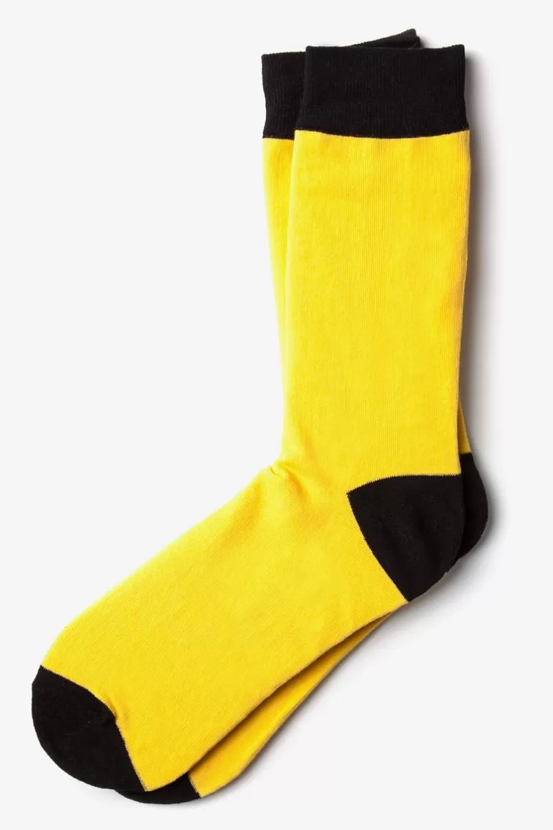 Ties Irvine Sock Yellow Clearance