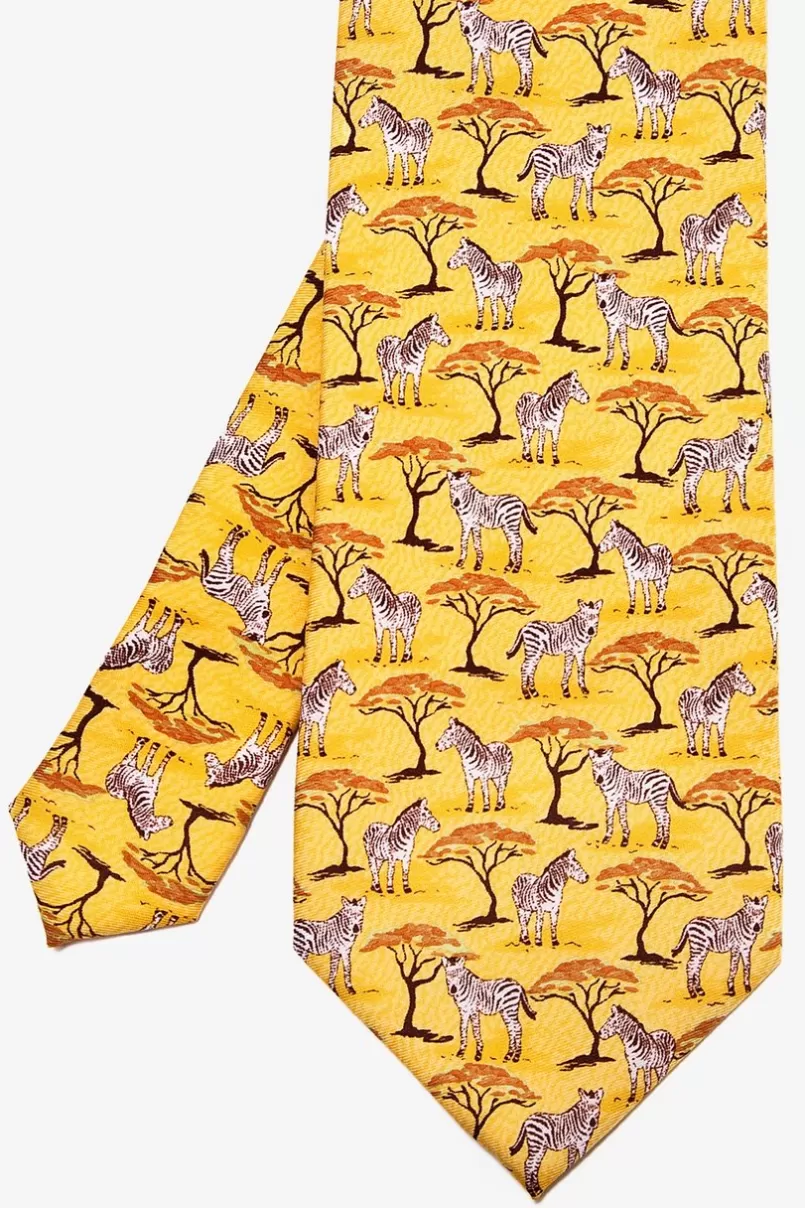 Ties Zebra Yellow Tie Online