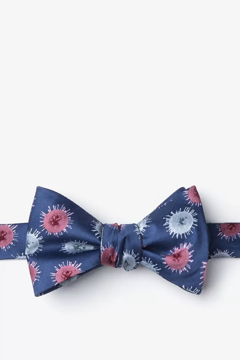 Ties Zika Virus Blue Self-Tie Bow Tie Fashion